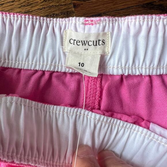 New with Tags Pink J.Crew Crewcuts Girl's Elastic Wasit Ruffle Shorts - 10 - Picture 4 of 6